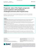 Prognostic value of the Naples prognostic score in patients with intrahepatic cholangiocarcinoma after hepatectomy