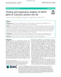 Cloning and expression analysis of GATA1 gene in Carassius auratus red var