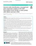 Genome-wide identification, structural and gene expression analysis of the bZIP transcription factor family in sweet potato wild relative Ipomoea trifida