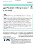 Clinicopathological and prognostic value of SNHG6 in cancers: A systematic review and a meta-analysis