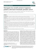 Nomogram for overall survival of Japanese patients with bone-metastatic prostate cancer