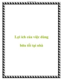 Lợi ích của việc dùng bữa tối tại nhà