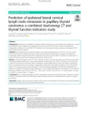 Prediction of ipsilateral lateral cervical lymph node metastasis in papillary thyroid carcinoma: A combined dual-energy CT and thyroid function indicators study