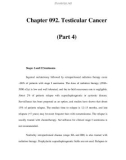 Chapter 092. Testicular Cancer (Part 4)