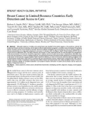 Breast Cancer in Limited-Resource Countries: Early Detection and Access to Care