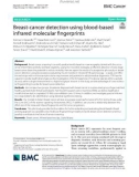 Breast-cancer detection using blood-based infrared molecular fingerprints