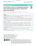 Acute kidney injury in hospitalized patients with nonexacerbated chronic obstructive pulmonary disease