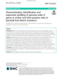 Characterization, identification and expression profiling of genome-wide Rgenes in melon and their putative roles in bacterial fruit blotch resistance