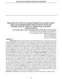 Research on clinical characteristics and treatment results of dermatophytosis patients with the combination of topical terbinafine and oral itraconazole