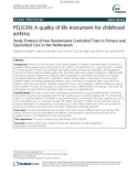 PELICAN: A quality of life instrument for childhood asthma