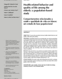 Health-related behavior and quality of life among the elderly: a population-based study