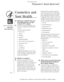 Cosmetics and Your Health