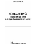 Kết quả chủ yếu Điều tra biến động dân số và kế hoạch hóa gia đình thời điểm 1/4/2021