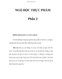 NGỘ ĐỘC THỰC PHẨM - Phần 2