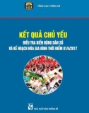 Kết quả chủ yếu Điều tra biến động dân số và kế hoạch hóa gia đình thời điểm 01/4/2017