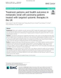 Treatment patterns and health outcomes in metastatic renal cell carcinoma patients treated with targeted systemic therapies in the UK