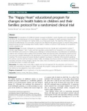 The 'Happy Heart' educational program for changes in health habits in children and their families: Protocol for a randomized clinical trial