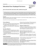 Educational case: Esophageal carcinoma