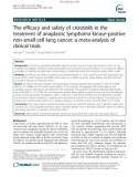 The efficacy and safety of crizotinib in the treatment of anaplastic lymphoma kinase-positive non-small cell lung cancer: A meta-analysis of clinical trials