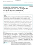 Knowledge, attitudes and practices regarding tuberculosis care among health workers in Southern Mozambique