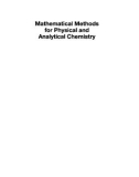 Mathematical Methods for Physical and Analytical Chemistry