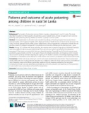 Patterns and outcome of acute poisoning among children in rural Sri Lanka