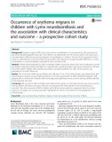 Occurrence of erythema migrans in children with Lyme neuroborreliosis and the association with clinical characteristics and outcome – a prospective cohort study