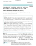 Comparison of clinical outcomes between luminal invasive ductal carcinoma and luminal invasive lobular carcinoma