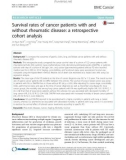 Survival rates of cancer patients with and without rheumatic disease: A retrospective cohort analysis