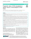 Prognostic value of DNA aneuploidy in gastric cancer: A meta-analysis of 3449 cases