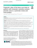 Prognostic value of the bone scan index in patients with metastatic castration-resistant prostate cancer: A systematic review and meta-analysis