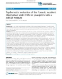 Psychometric evaluation of the Forensic Inpatient Observation Scale (FIOS) in youngsters with a judicial measure