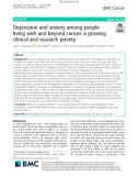 Depression and anxiety among people living with and beyond cancer: A growing clinical and research priority