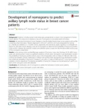 Development of nomograms to predict axillary lymph node status in breast cancer patients