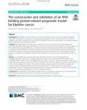 The construction and validation of an RNA binding protein-related prognostic model for bladder cancer