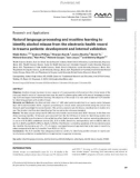 Natural language processing and machine learning to identify alcohol misuse from the electronic health record in trauma patients: Development and internal validation