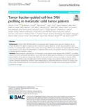 Tumor fraction-guided cell-free DNA profiling in metastatic solid tumor patients