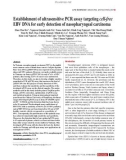 Establishment of ultrasensitive PCR assay targeting cell-free EBV DNA for early detection of nasopharyngeal carcinoma