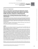 Does an interactive trust-enhanced electronic consent improve patient experiences when asked to share their health records for research? A randomized trial