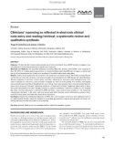 Clinicians' reasoning as reflected in electronic clinical note-entry and reading/retrieval: A systematic review and qualitative synthesis