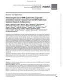 Enhancing the use of EHR systems for pragmatic embedded research: Lessons from the NIH Health Care Systems Research Collaboratory