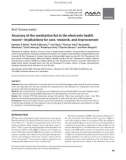 Accuracy of the medication list in the electronic health record—implications for care, research, and improvement