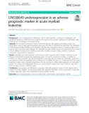 LINC00649 underexpression is an adverse prognostic marker in acute myeloid leukemia