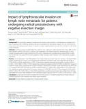 Impact of lymphovascular invasion on lymph node metastasis for patients undergoing radical prostatectomy with negative resection margin