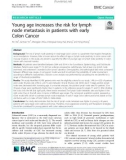 Young age increases the risk for lymph node metastasis in patients with early Colon Cancer