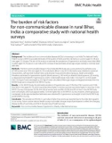 The burden of risk factors for non-communicable disease in rural Bihar, India: A comparative study with national health surveys