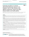 Estimating prevalence of chronic obstructive pulmonary disease in the Southern Cone of Latin America: How different spirometric criteria may affect disease burden and health policies