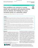 Knee problems are common in young adults and associated with physical activity and not obesity: The findings of a crosssectional survey in a university cohort