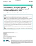 Survival outcome of different treatment sequences in patients with locally advanced and metastatic pancreatic cancer