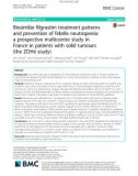 Biosimilar filgrastim treatment patterns and prevention of febrile neutropenia: A prospective multicentre study in France in patients with solid tumours (the ZOHé study)